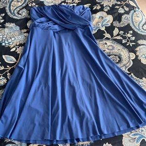 Periwinkle strapless dress